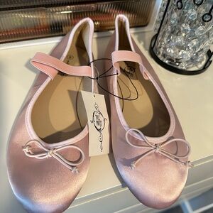 The Mia Pink Satin Kids Dress Shoes